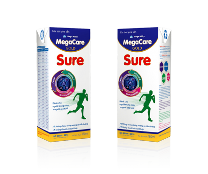 Sữa Bột Pha Sẵn MegaCare Gold Sure